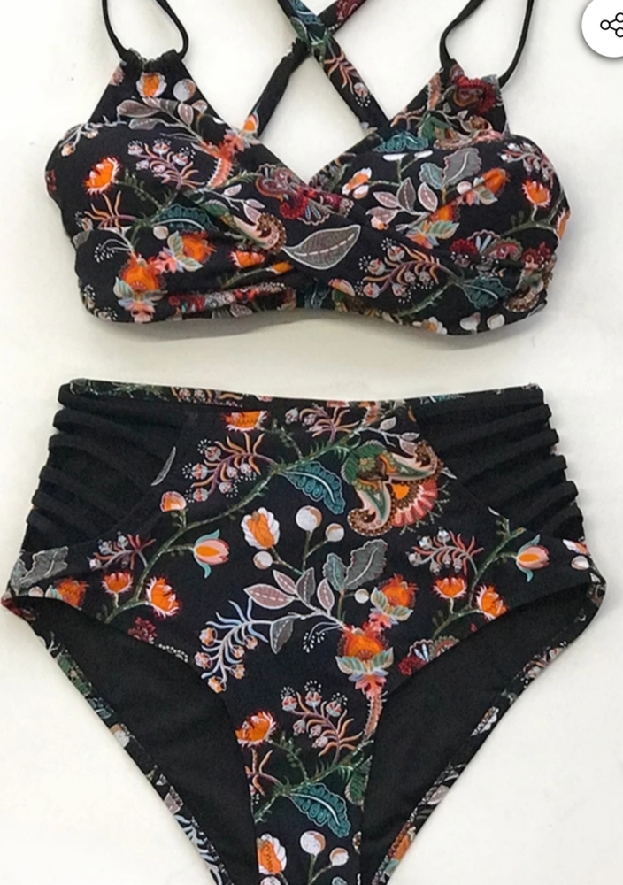 Floral High-Waist Sexy Bikini